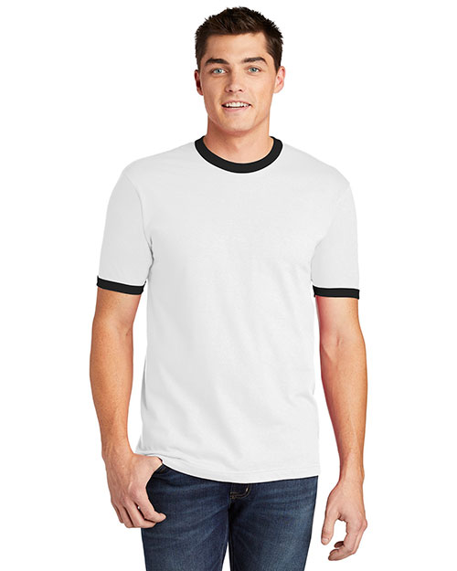 American Apparel Fine Jersey Ringer T-Shirt. 2410W