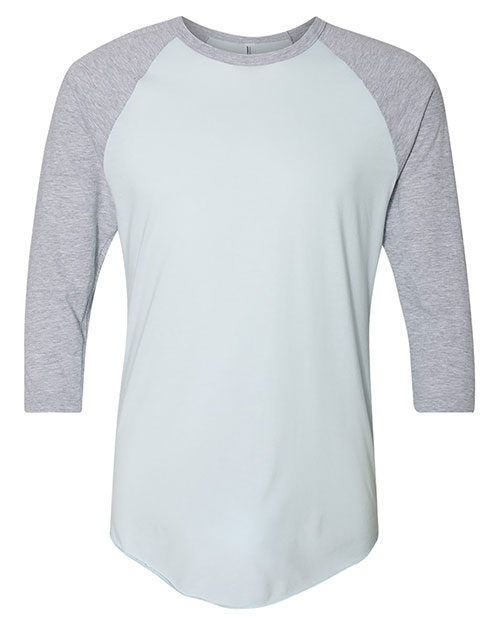 American Apparel BB453W 50/50 Raglan Three-Quarter Sleeve Tee