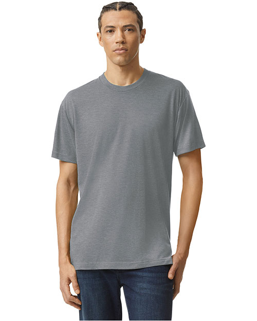American Apparel TR401 Men Unisex Triblend Short-Sleeve Track T-Shirt
