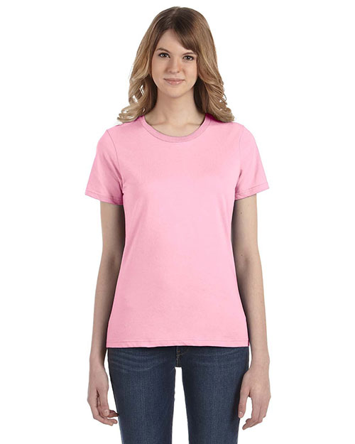 Anvil 880 Women Fashion Fit Ringspun T-Shirt Charity Pink at bigntallapparel