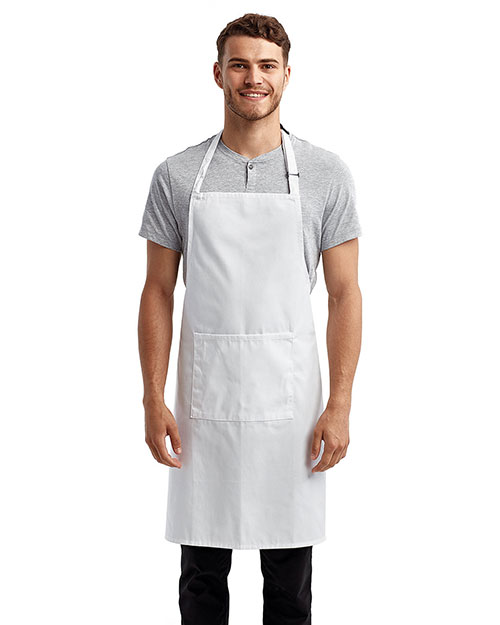 Artisan Collection by Reprime RP154 Men Unisex 'Colours' Sustainable Pocket Bib Apron