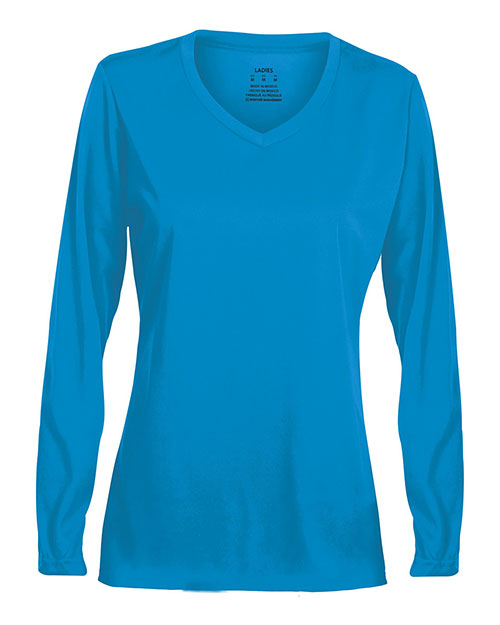 Augusta Sportswear 1788 Women's Long Sleeve V-Neck Wicking T-Shirt
