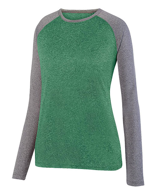 Augusta Sportswear 2817 Women's Kinergy Two Color Long Sleeve Raglan T-Shirt