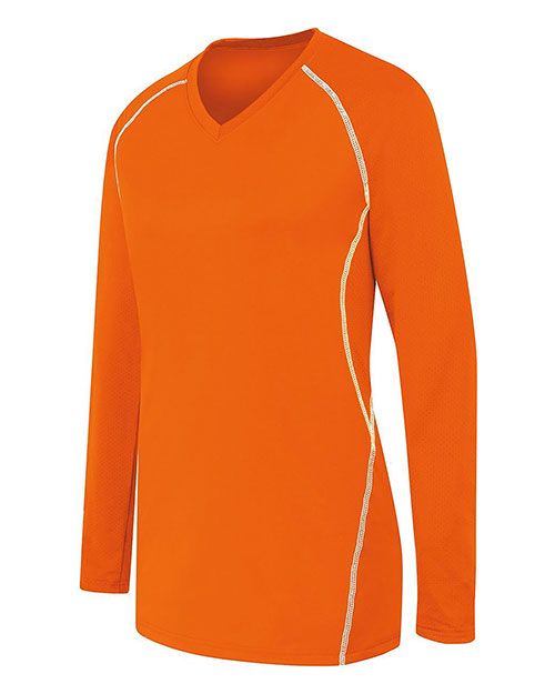 Augusta Sportswear 342163 Girls Long Sleeve Solid Jersey
