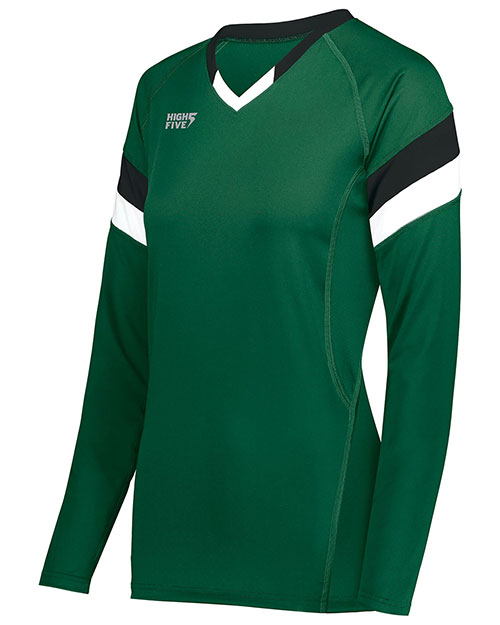 Augusta Sportswear 342242 Ladies TruHit Tri-Color Long Sleeve Jersey