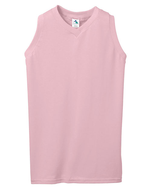 Augusta Sportswear 557 Girls' Sleeveless V-Neck Jersey