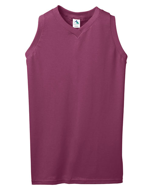 Augusta Sportswear 557  Girls' Sleeveless V-Neck Jersey