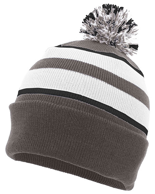 Augusta Sportswear 641K  Knit Fold Over Pom-Pom Beanie