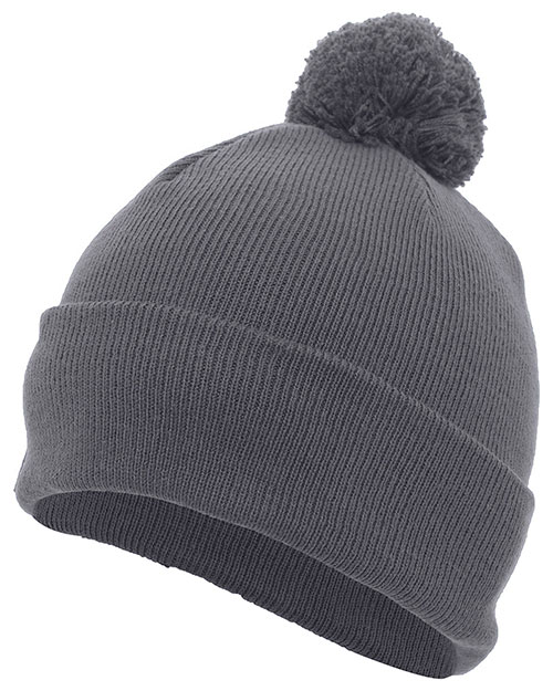 Augusta Sportswear 641K  Knit Fold Over Pom-Pom Beanie