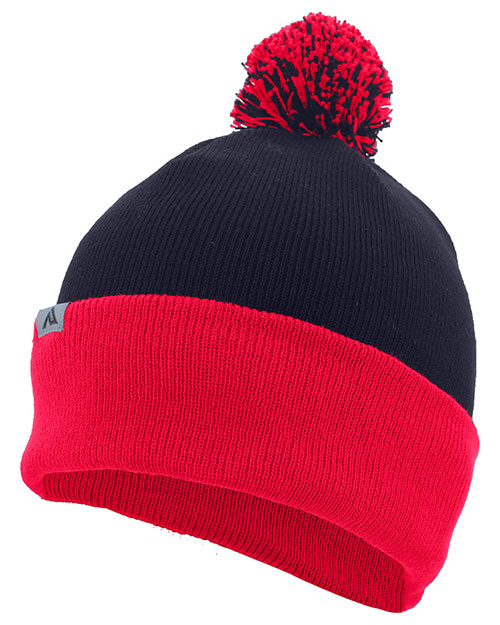 Augusta Sportswear 641K Knit Fold Over Pom-Pom Beanie