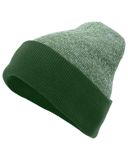 Augusta Sportswear 651K  Heather Two-Tone Cuff Beanie