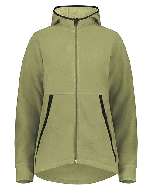 Augusta Sportswear 6860 Eco Revive™ Women's Polar Fleece Hooded Full-Zip Jacket
