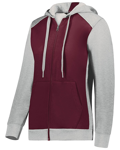Augusta Sportswear 6901 Ladies Three-Season Fleece Full Zip Hoodie