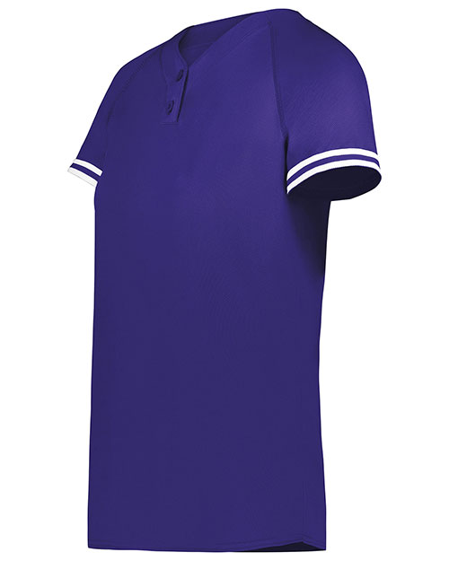Augusta Sportswear 6918 Girls Cutter+ Henley Jersey
