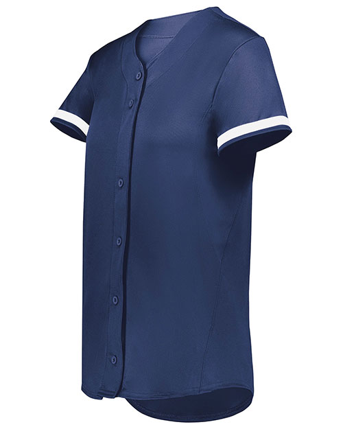 Augusta Sportswear 6920 Girls Cutter+ Full Button Softball Jersey