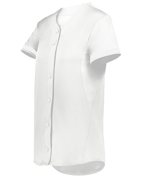 Augusta Sportswear 6920 Girls Cutter+ Full Button Softball Jersey