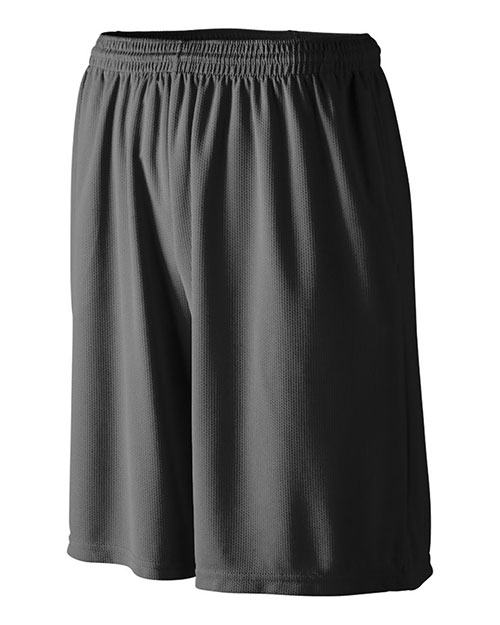 Augusta Sportswear 803  Longer Length Wicking Shorts with Pockets