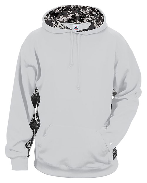 Badger 1464 Digital Camo Colorblock Performance Fleece Hooded Sweatshirt