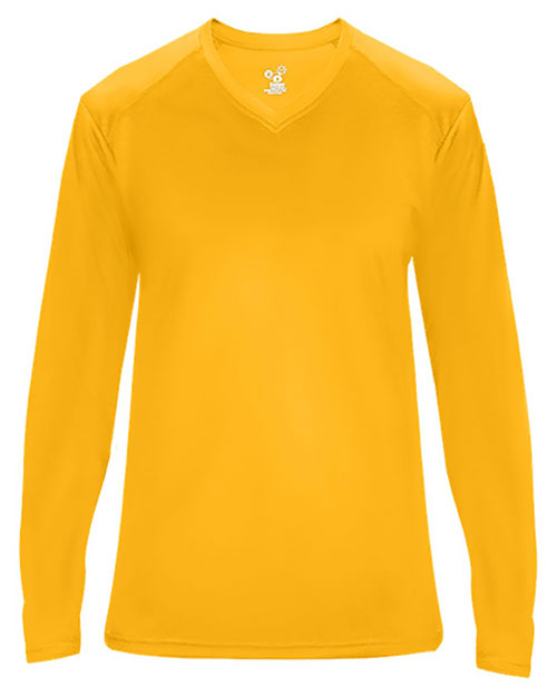 Badger 4064 Ultimate SoftLock™ Women's V-Neck Long Sleeve T-Shirt
