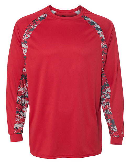 Badger 4155  Digital Camo Hook Long Sleeve T-Shirt