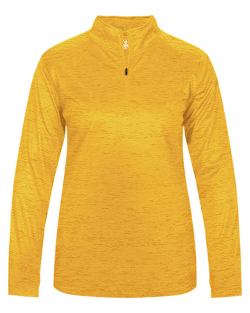 Badger 4173  Women’s Tonal Blend Quarter-Zip Pullover