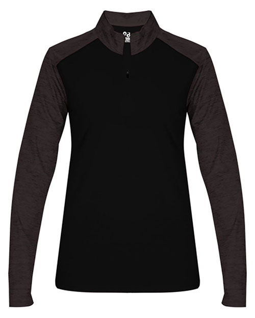 Badger 4179  Women's Sport Tonal Blend Quarter-Zip Pullover