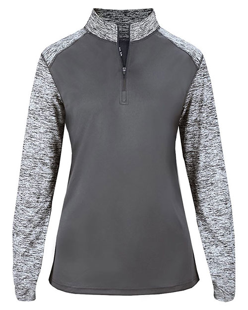 Badger 4198 Women's Sport Blend Quarter-Zip Pullover