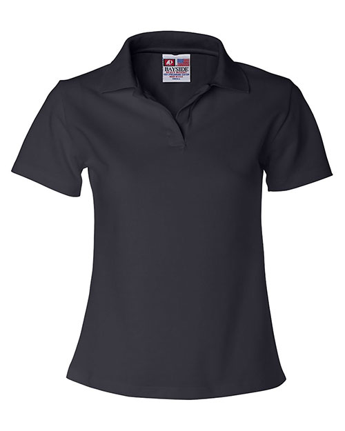 Bayside 1050 Women's USA-Made V-Neck Polo