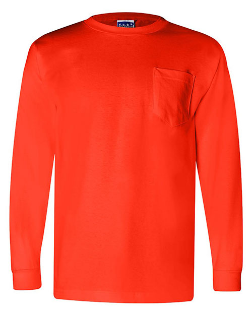Bayside 3055 Union-Made Long Sleeve T-Shirt with a Pocket