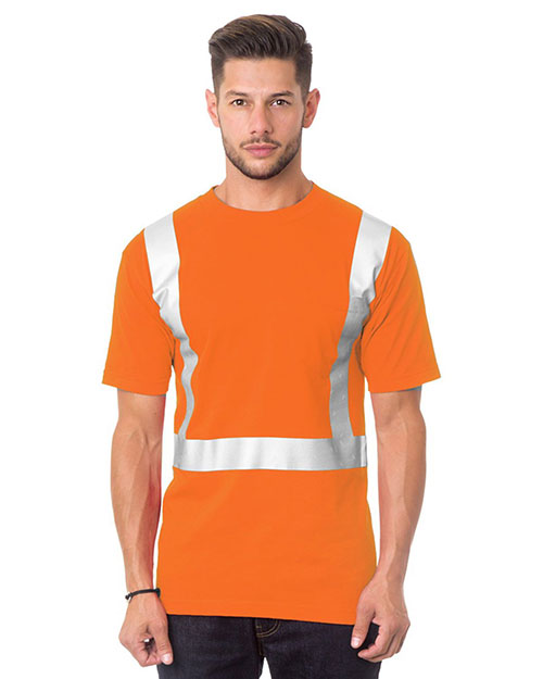 Bayside 3772 Unisex USA-Made 50/50 High Visibility Pocket T-Shirt