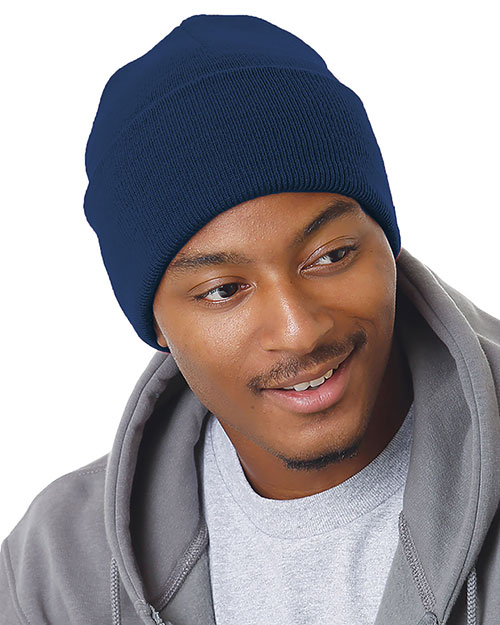 Bayside 3895  USA Made 12" Knit Cuff Beanie