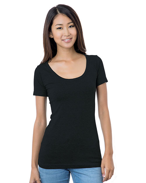 Bayside BA3405 Ladies' USA Made Wide Scoop Neck T-Shirt