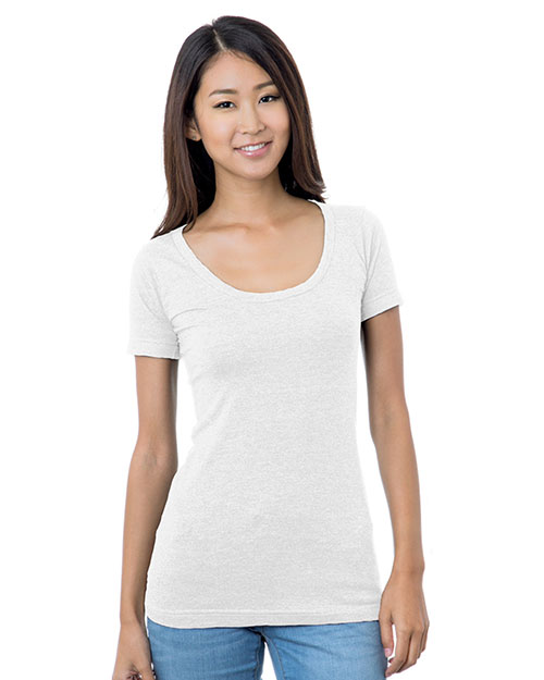 Bayside BA3405  Ladies' USA Made Wide Scoop Neck T-Shirt