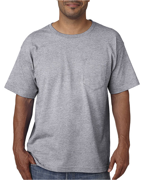 Bayside BA5070 Men Adult Short-Sleeve T-Shirt with Pocket