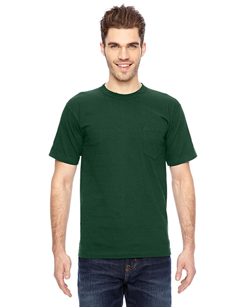Bayside BA7100 Men Adult 6.1 oz., 100% Cotton Pocket T-Shirt