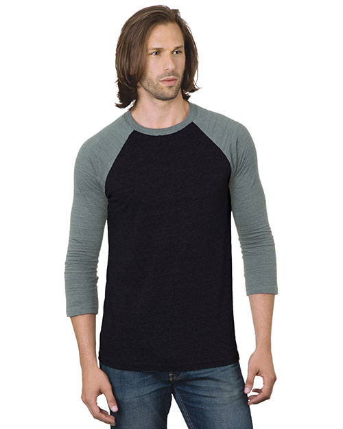 Bayside BA9525 Unisex Three-Quarter Sleeve Raglan T-Shirt