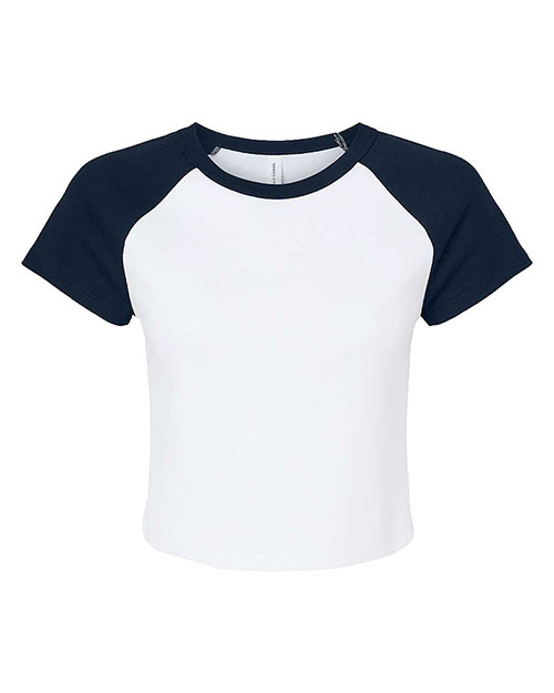 Bella + Canvas 1201 Women's Micro Rib Raglan Baby Tee
