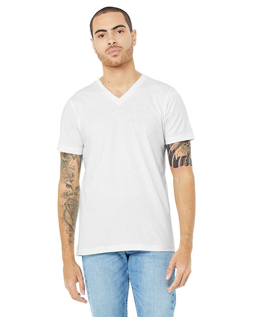 Bella + Canvas 3005CVC Men Unisex CVC Jersey V-Neck T-Shirt
