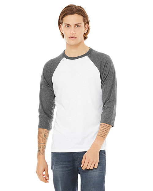Bella + Canvas 3200 Three-Quarter Sleeve Baseball Tee