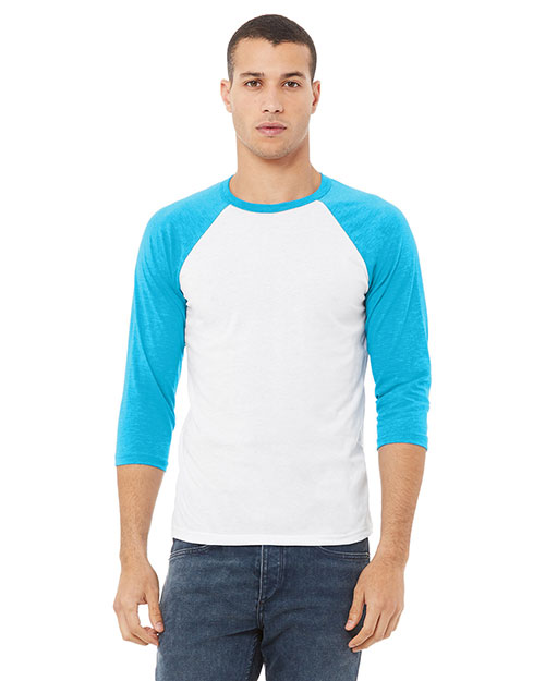 Bella + Canvas 3200 Men Bella 3200  3/4-Sleeve Baseball T-Shirt