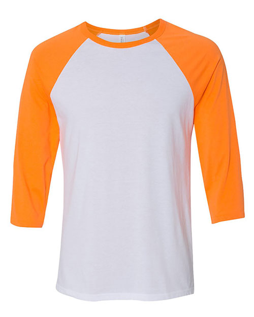 Bella + Canvas 3200 Three-Quarter Sleeve Baseball Tee