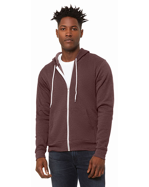 Bella + Canvas 3739 Men Bella 3739   Poly-Cotton Fleece Full-Zip Hoodie