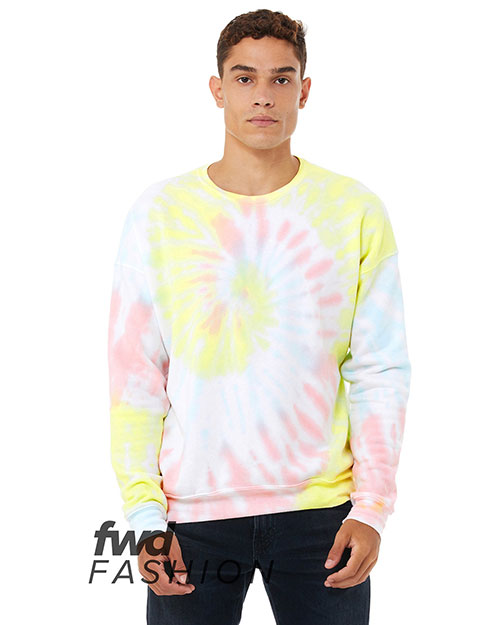 Bella + Canvas 3945RD  FWD Fashion Unisex Tie-Dye Pullover Sweatshirt