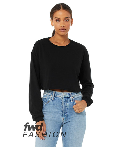 Bella + Canvas 6501B  FWD Fashion Ladies' Cropped Long-Sleeve T-Shirt