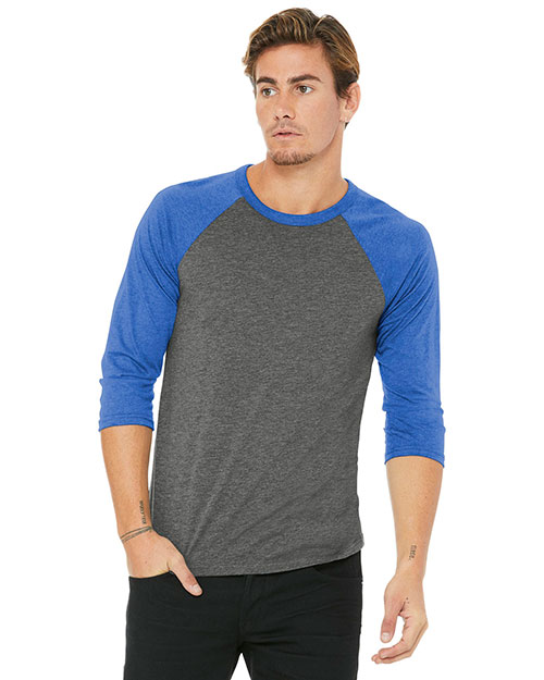 Bella + Canvas BC3200 BELLA+CANVAS Unisex 3/4-Sleeve Baseball Tee. BC3200