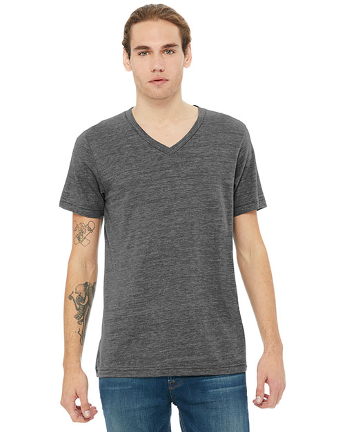 Bella + Canvas BC3655  BELLA+CANVAS Unisex Textured Jersey V-Neck Tee BC3655