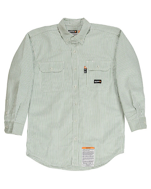 Berne FRSH21T Men's Tall Flame-Resistant Down Plaid Work Shirt