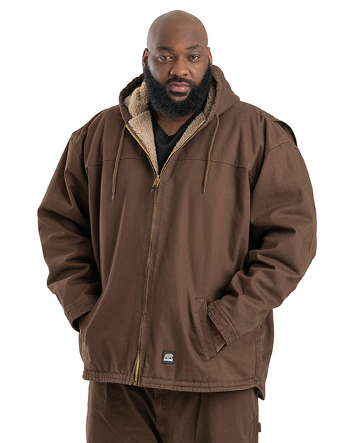 Berne HJ626 Men's Heartland Washed Duck Hooded Work Coat