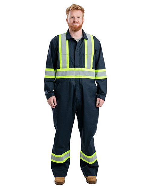 Berne HVC250 Men's Safety Striped Unlined Coverall