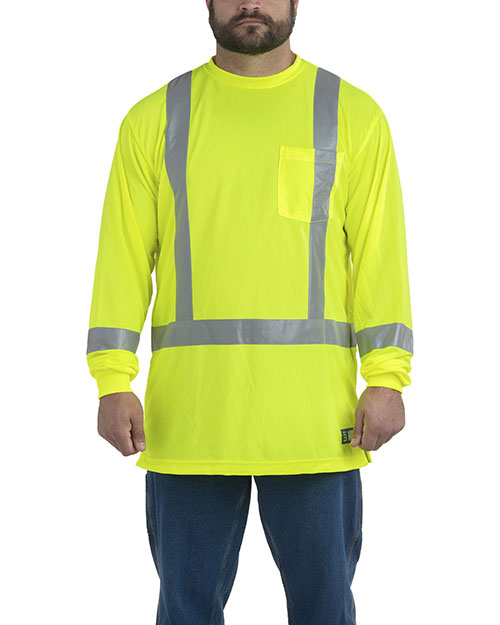 Berne HVK013 Men's Hi-Vis Class 3 Performance Pocket T-Shirt